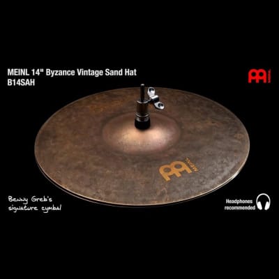 Meinl Byzance Vintage Sand Hat Cymbals 14 image 2