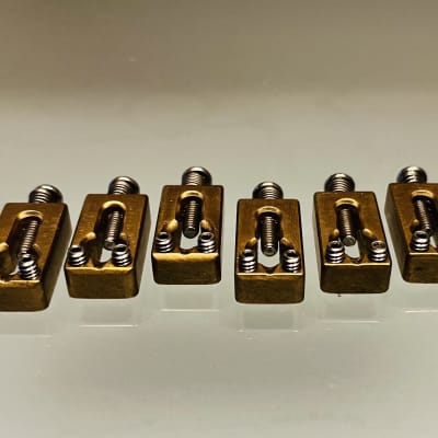 Brass Saddles KEYHOLE Killer Guitar Components 53mm image 4