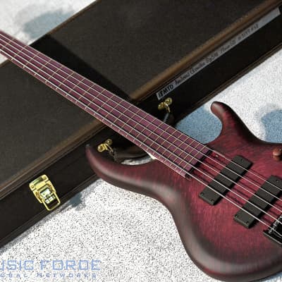 MTD US Custom Bass Andrew Gouche Signature 5 String-Hand Rubbed Plum Sunburst image 1