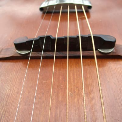 Cromwell G-4 Archtop Guitar, Gibson Made, 1937,  Finish Stripped,  Case image 6