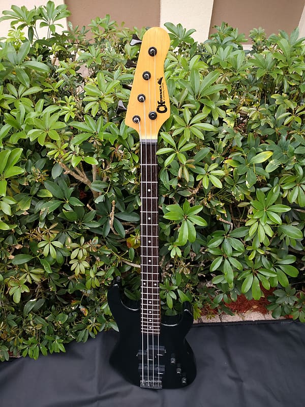 Charvel 1990's CHS4 4-String Electric Bass Black image 1