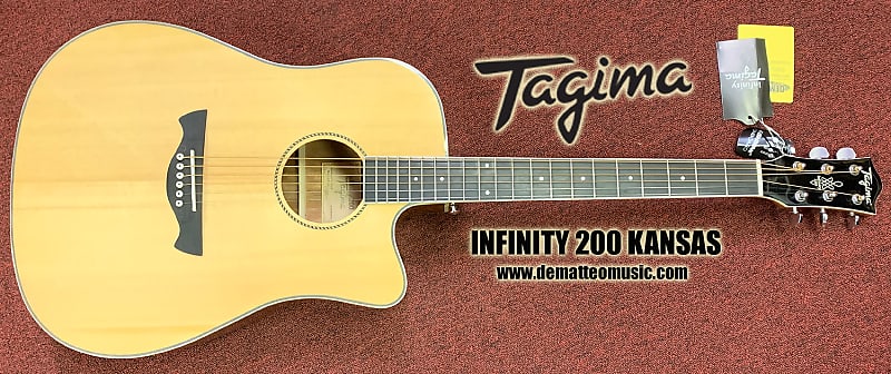 Tagima INFINITY 200 KANSAS 6-String Acous/Elec Guitar W/Gig Bag image 1