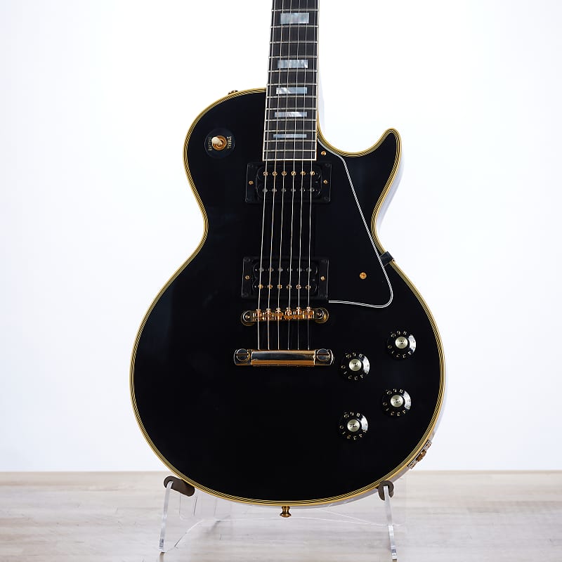 Guitare électrique Gibson 1968 Les Paul Custom Reissue Gloss Ebony