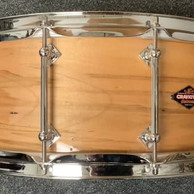 Craviotto 6.5x14 #9 of 20 Ambrosia Maple 10th Ann snare drum image 4