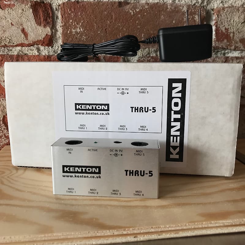 Kenton Thru5 MIDI Thru Box 1 in 5 out Reverb