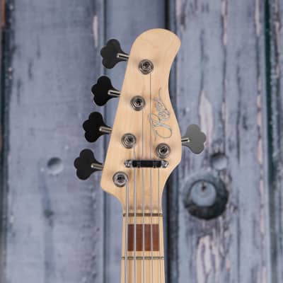 Used 2015 Rogers RBass Singlecut 5-String Bass, Natural image 6