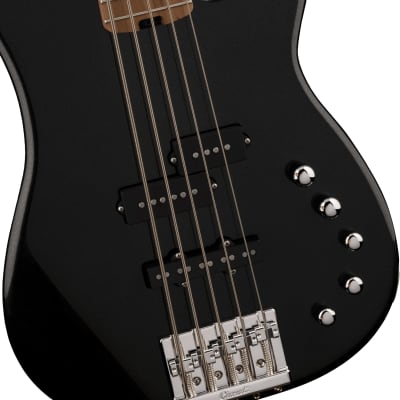 CHARVEL - Pro-Mod San Dimas Bass PJ V  Caramelized Maple Fingerboard  Metallic Black - 2965068595 image 4
