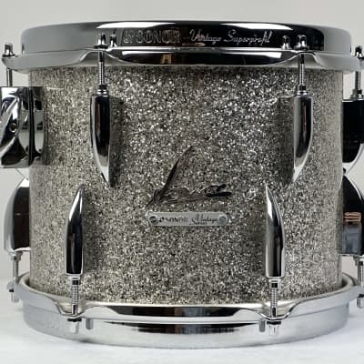 Sonor 20/10/12/13/14/16/6.5x14" Vintage Series Drum Set - Silver Sparkle image 8