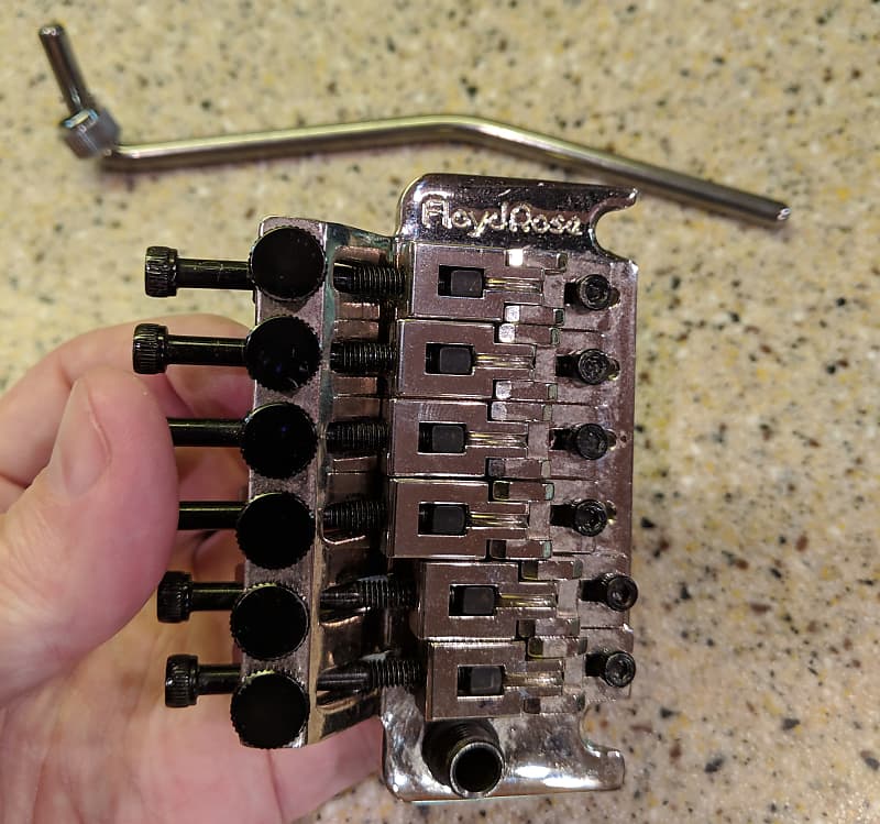 Floyd Rose FRT 1000 Original Locking Tremolo Bridge w/Bar Chrome from  Charvel Pro Mod, EXC | Reverb