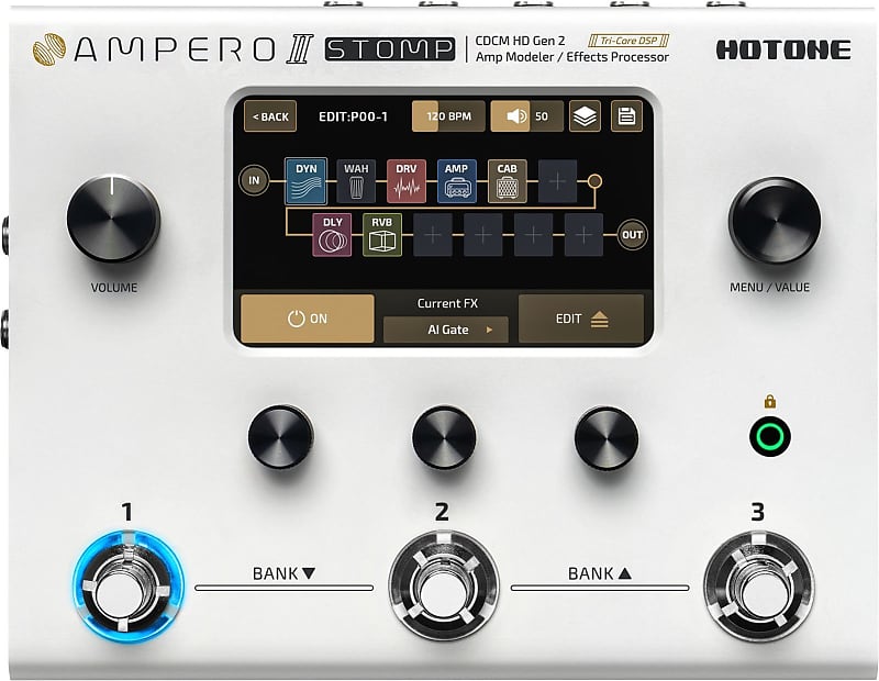 HOTONE AMPERO II STOMP - Multieffect Guitar Pedal image 1