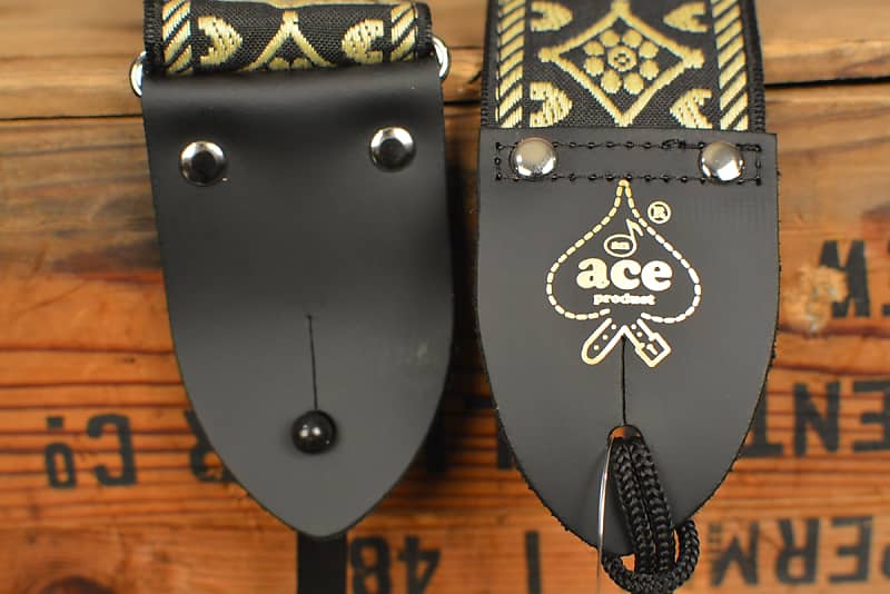 D'Andrea DN-ACE07 Ace Vintage Reissue Black Old Gold Guitar