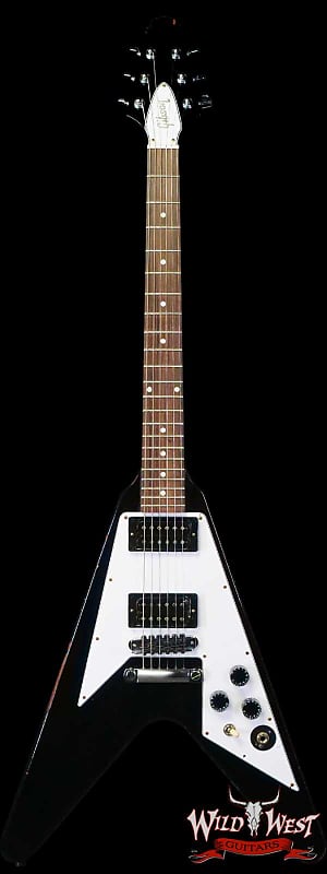 Gibson Custom Shop Artist Collection Kirk Hammett 1979 Flying V Murphy Lab Aged Ebony image 1