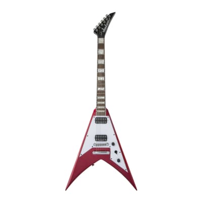 Jackson X Series Signature Scott Ian King V KVXT 6-String, Laurel Fingerboard, Mahogany Body, Through-Body Maple Neck, and Tom-Style Bridge Electric Guitar (Right-Handed, Candy Apple Red) for sale