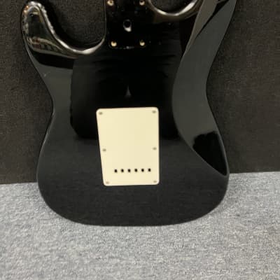 Unbranded Stratocaster Strat Electric guitar body w/loaded pickguard- Black  Squier? 5lbs 12oz image 3