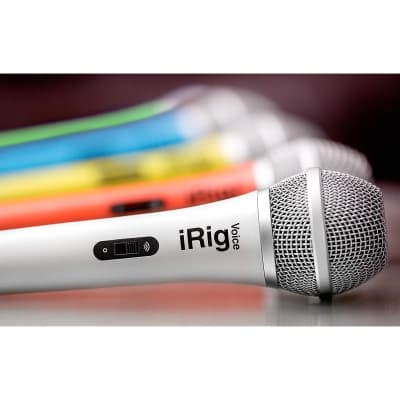 iRig Voice Handeld Portable Karaoke Microphone for Smartphones Tablets in White image 8