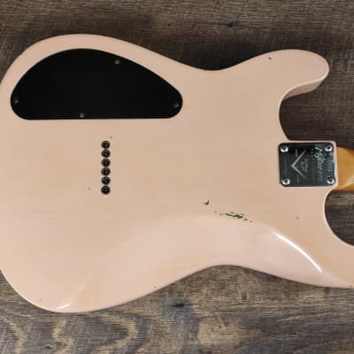 MyDream Partcaster Custom Built - Relic Shell Pink Foil Cover PAF image 9