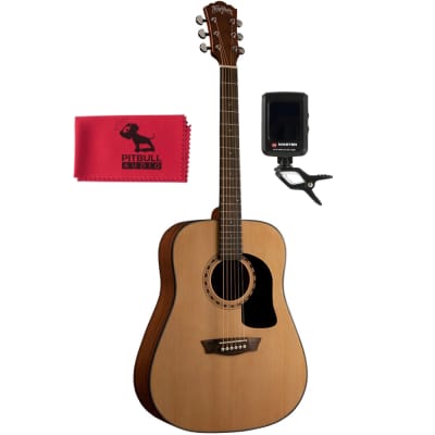 Washburn AD5K Apprentice D5 Acoustic Guitar, Mahogany Body, Spruce Top w/ Tuner & Cloth for sale