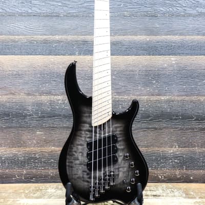 Dingwall Combustion 3X Quilt Maple Top 2-Tone Blackburst 5-String Electric Bass w/Bag image 2