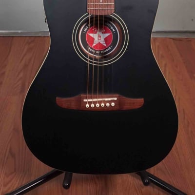 Fender Joe Strummer Campfire Acoustic, Matte Black, w/ Gig bag, Used image 2