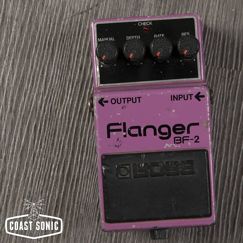 Boss BF-2 Flanger 1980-1984 (Black Label) Made In Japan | Reverb
