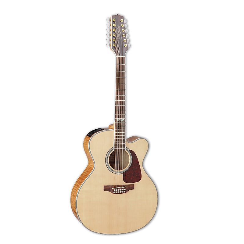 Takamine GJ72CE-12-NAT Jumbo 12 String Acoustic Electric Guitar, Gloss Natural image 1