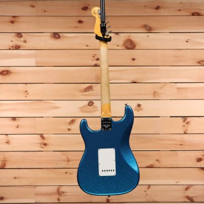 Fender Custom Shop Limited 1965 Stratocaster Journeyman Relic - Aged Blue Sparkle - CZ570996 - PLEK'd image 9