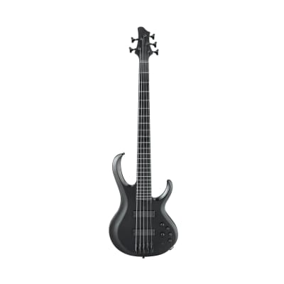 Ibanez BTB625EXBKF BTB Iron Label 5-String Electric Bass Guitar (Black Flat) for sale