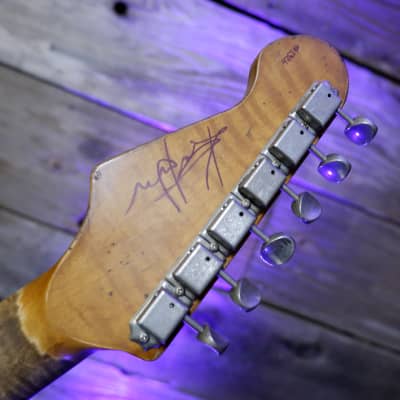 Keith Holland Custom S-ANS #1326 - Black Nitro with Red Tortoiseshell Pickguard image 23