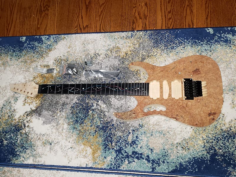 Ibanez Original Edge, Flame Jem DNA Tribute Neck with Stainless Frets, Burl Top Basswood Body image 1