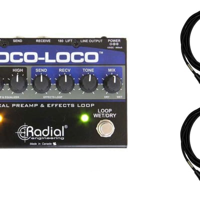 Radial Engineering Voco-Loco w/ 2 Premium 15-foot XLR Mogami Cables Bundle  | Reverb