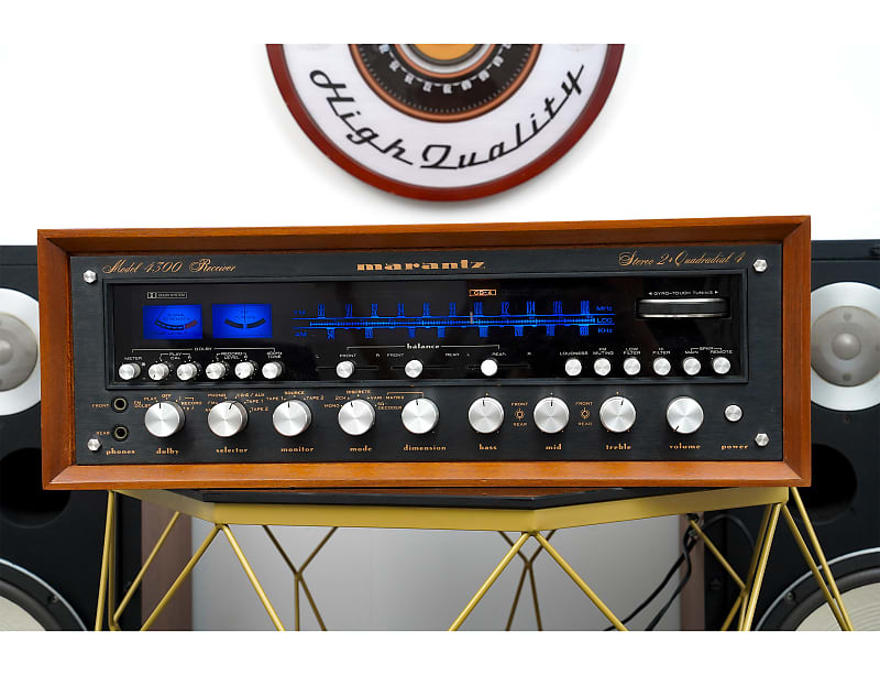 HIGH-GRADE  MARANTZ 4300 RECEIVER + FREE WOOD CASE – 1 YEAR WARRANTY  			