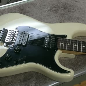 Fender Olympic White Standard Stratocaster with Floyd Rose and OHSC image 2