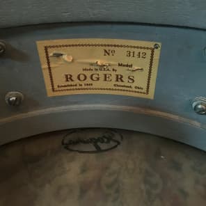 Rogers Holiday 5x14 Snare 1961 Wine Red Ripple Pearl image 9