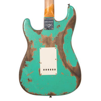 Fender Custom Shop LTD Dual Mag II 1960 Stratocaster Super Heavy Relic - Aged Seafoam Green - Limited Edition Electric Guitar - NEW! image 2