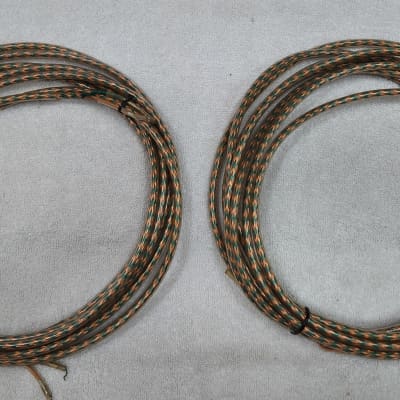 POLK/Monitor Vintage Cobra Cables LITZ  Cooper & Green (Round Speaker cables) image 5