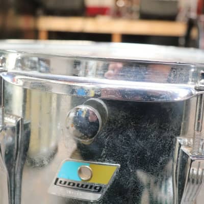 Ludwig 12x15 Stainless Steel Marching Snare Drum Vintage 1970's image 9