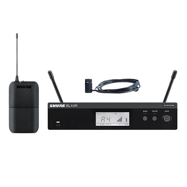 Shure BLX14R/W85-H8 Wireless Lavalier Mic System - Band H8 (518-542 MHz) image 1