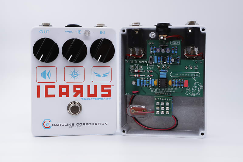 Caroline Guitar Company ICARUS V2 Run 1 in white with D9 diodes ...