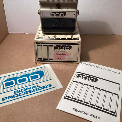 DOD FX 40 Equalizer w/Orig Adapter, Box & Manual(1982) ** Video of Actual Pedal for sale