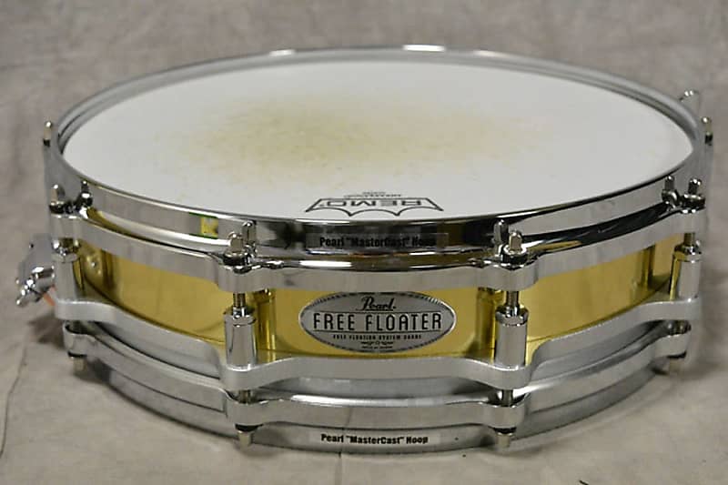 PEARL FREE FLOATING SYSTEM (FFS) 14 X 3.5 PICCOLO BRASS SHELL MK2 SNARE  DRUM (PRE-LOVED)