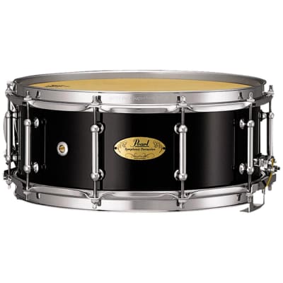 Pearl Concert Snare Drum - 6.5-Inch X 14-Inch - Piano Black