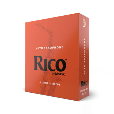 D'Addario Rico RJA1020 Alto Saxophone Reed 10-Pack, Strength 2.0 image 5