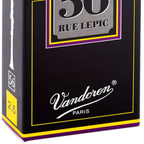 Vandoren CR5025 56 Rue LePic Bb Clarinet Reeds - Strength 2.5 (Box of 10)