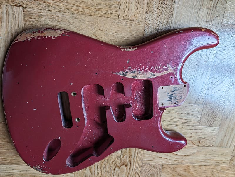 Fender American ultra HSH Sparkle Candy Apple red RELIC Reverb