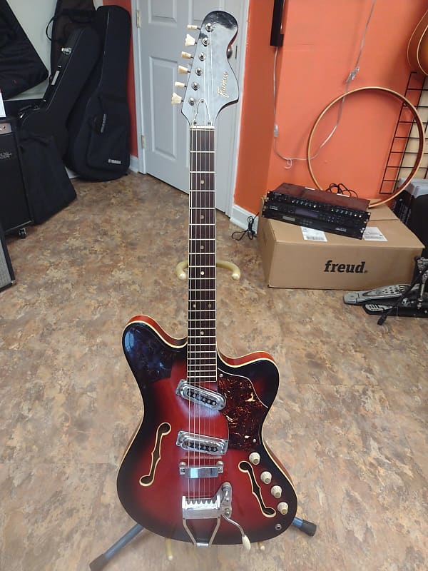 Framus Red Semi Hollow Electric Guitar Reverb