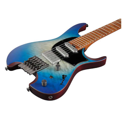 Ibanez QX54QM Electric Guitar (with Gig Bag), Blue Sphere Burst Flat image 4