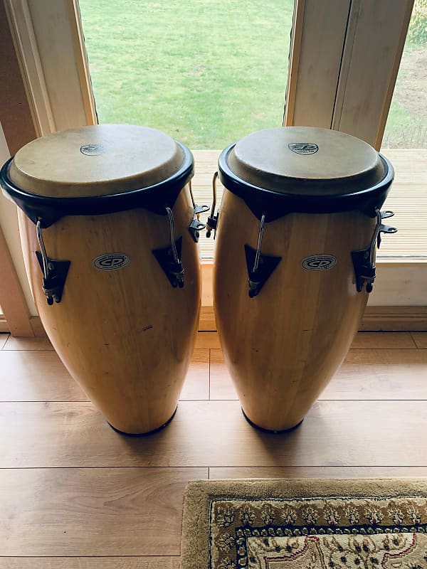 LP Cosmic Percussion Conga Drum (Pair) Natural Oak Finish | Reverb UK