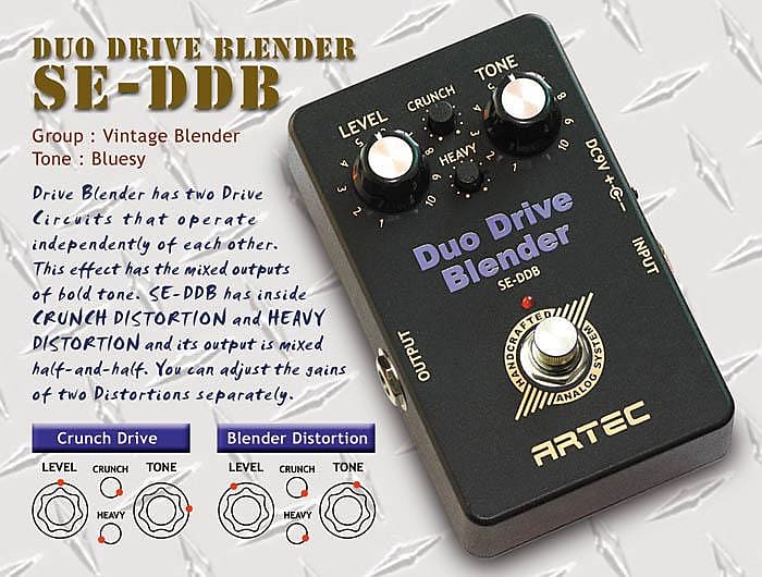 Artec SE-DDB Duo Drive Blender Dial in your preferred Crunch