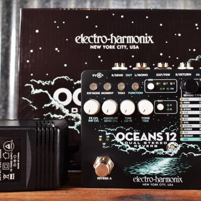 Electro-Harmonix EHX Oceans 12 Dual Stereo Reverb Guitar Effect Pedal image 2