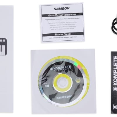 Samson Graphite 49 Key USB MIDI DJ Keyboard Controller+Headphones+Mic+Cable+Case image 6